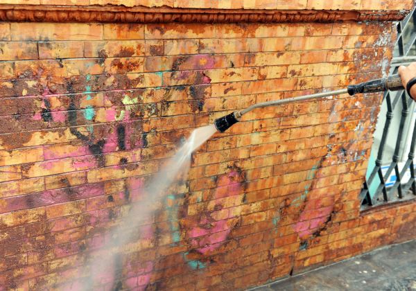 Brick Graffiti Cleaning in Saint Johns
